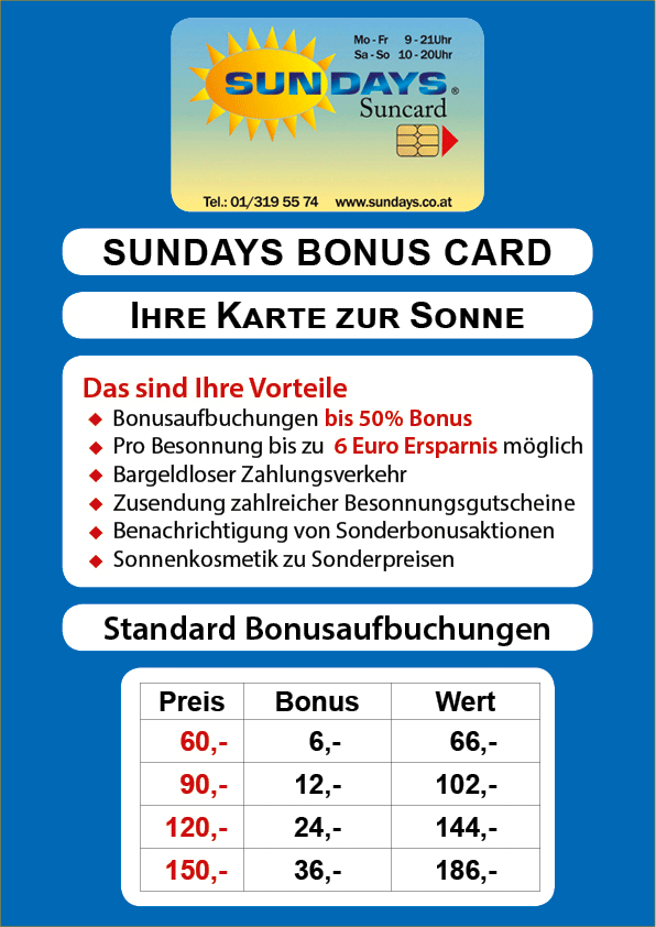 Sundays Bonuscard